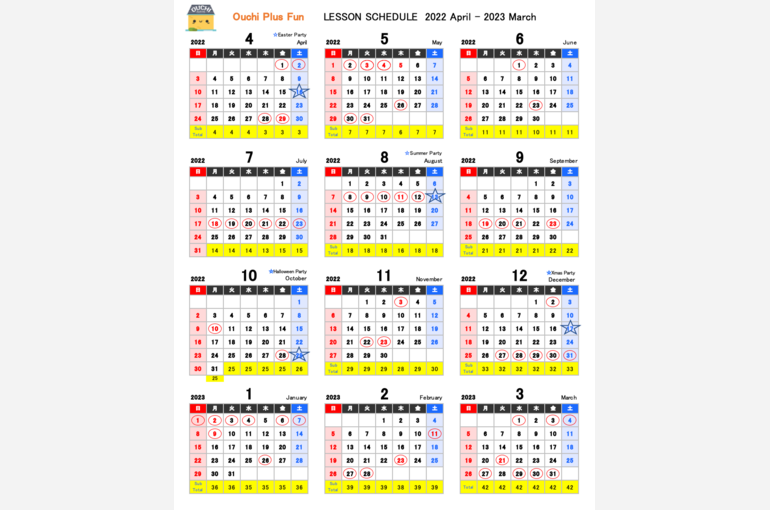 2022-calender