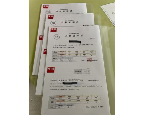 合格証明書
