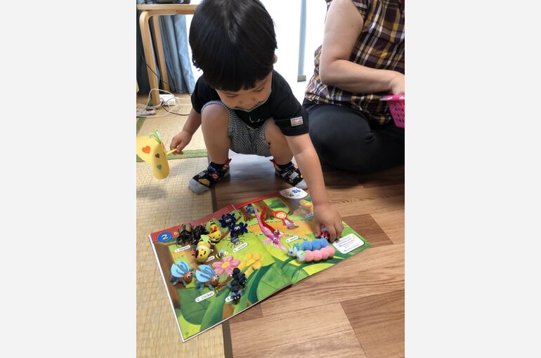 幼稚園児さんと虫さんたち